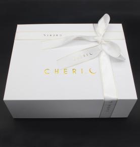 Custom Logo Print Caja Abaya Thank You Verpackung Boxes White Magnetic Fold Gift Box With Ribbon