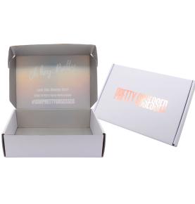 Eco-friendly White Colored Dubai Perfume Packaging Box Cardboard Postal Mailing Shipping Boxes With Foil Stamped Logo 
