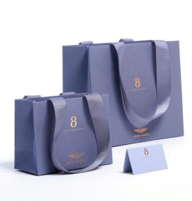 Wholesale Custom Logo Gift Paper Bag Shoes Clothes Shopping Paper Bags With Ribbon Handle 