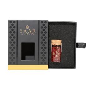 Custom Small Wholesale Slide Drawer Saffron Bottle Packaging Boxes With Clear Window For Saffron Health Product 
