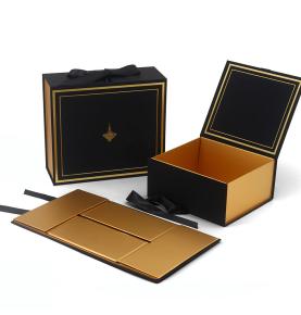 Custom Printed Luxury Creative Weave Satin Lining Wig Gift Boxes Hair Extension Magnetic Folding Packaging For Bundles 