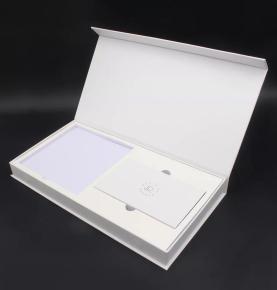 Custom Size Logo Black Printed Luxury Business Credit Card Packaging White Gift Card Magnetic Boxes With Lid 