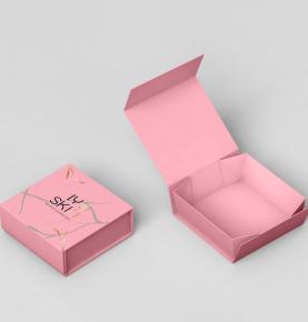 Custom Lid Packaging Cardboard Bespoke Magnetic Black Gift Box Cardboard Pink Gift Box With Magnet For Gift Pack