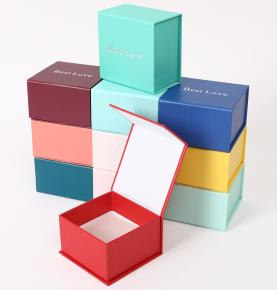 Ring Earring Jewelry Storage Box Gift Box Simple Colorful Square Diamond Pattern Custom Jewelry Boxes Packaging 