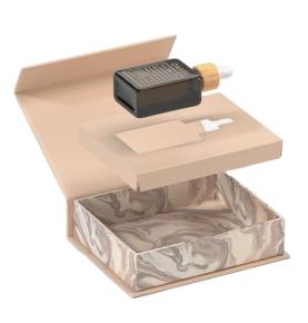 Custom Luxury Reusable Beauty Oil Magnetic Flap Gift Box Skincare Hair Oil Bottle Packaging Boxes With Foam Insert 