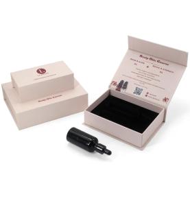 Custom Logo Wholesale Price Luxury Skin Care Hair Face Serum Bottle Magnetic Gift Boxes Packaging With Eva Insert 