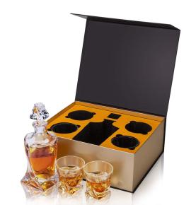 Custom Luxury Champagne Shot Glass Packaging Box Stemless Wine Whisky Glass Set Gift Box For Tumbler 